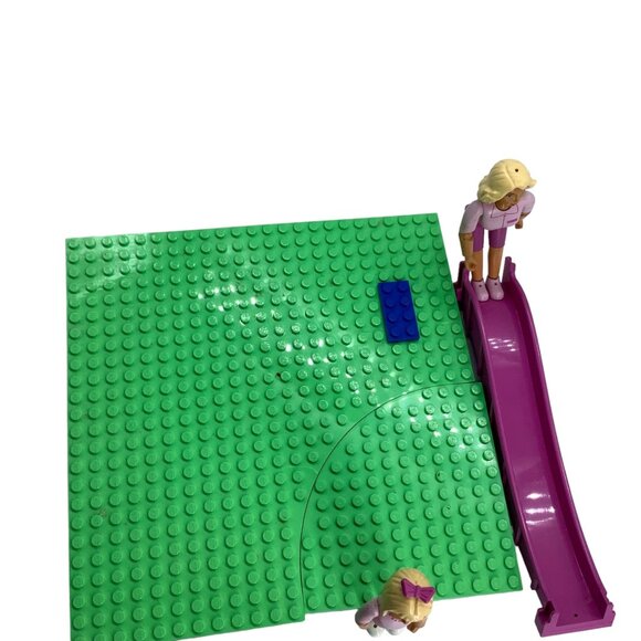 Vtg LEGO BELVILLE Duplo Playground Set Slide 2 Girl Doll Figures INCOMPLETE - Picture 5 of 9